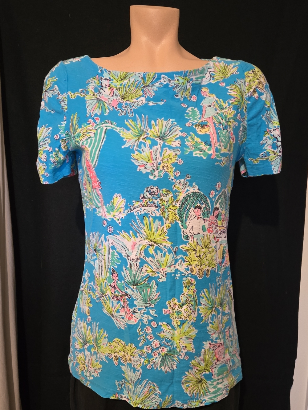 Lilly Pulitzer Jungle Glam Toile short-sleeve tee